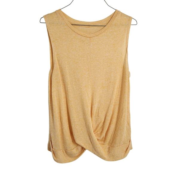A New Day Yellow Sleeveless Tank Top Womens Size Medium M - Picture 1 of 4